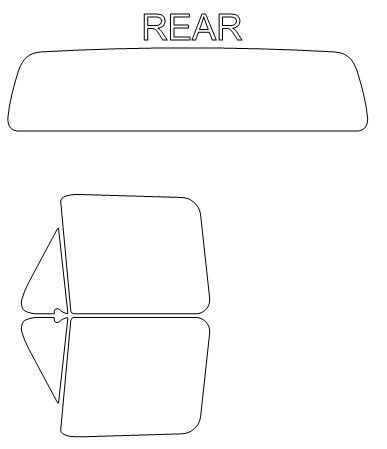 Thumbnail: DIY PRECUT CERAMIC TINT KIT - FORD F100 2 DOOR TRUCK 1967-1972