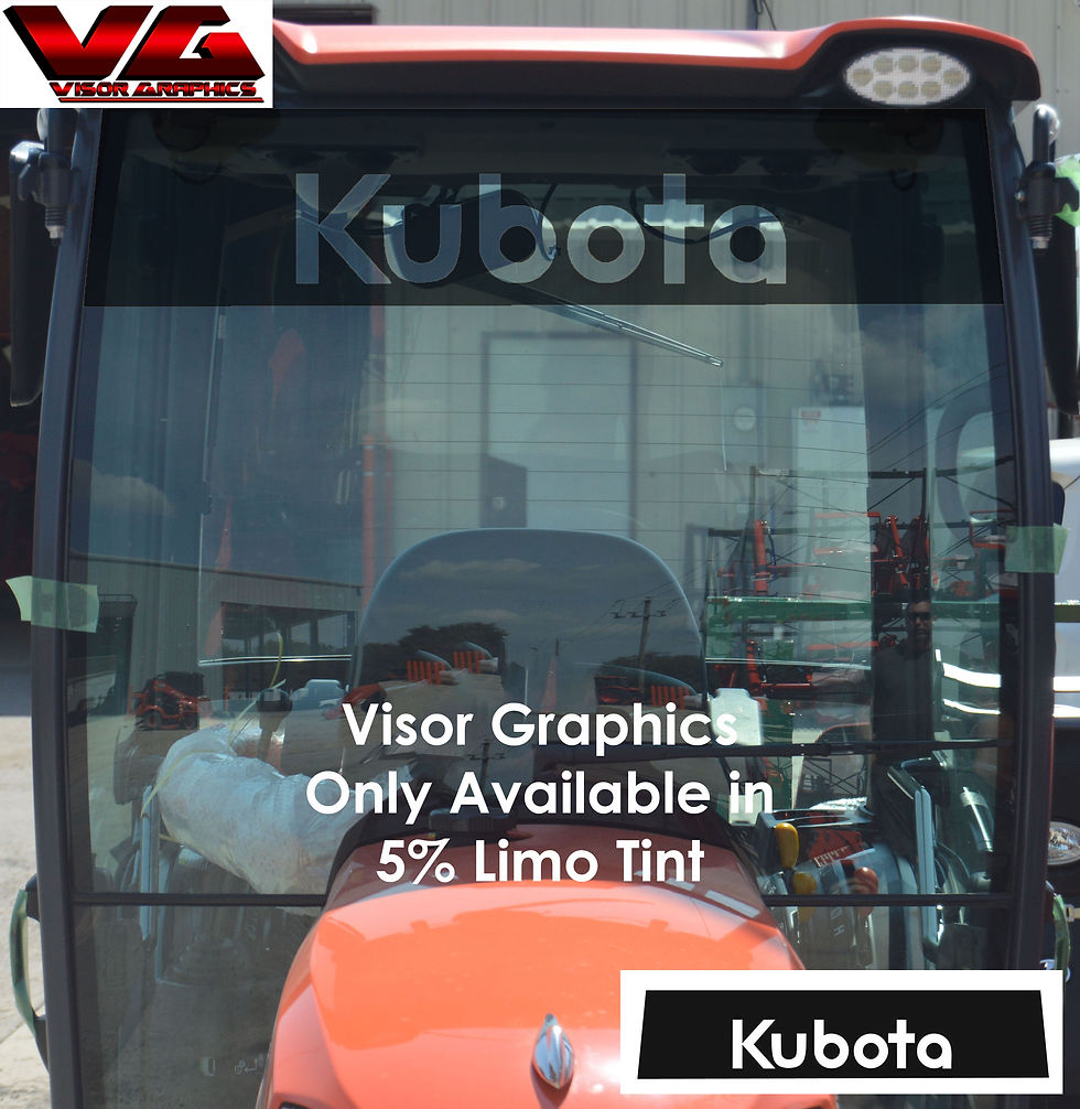 Thumbnail: DIY PRECUT TINT FOR GLASS WINDOWS - KUBOTA TRACTOR LX SERIES