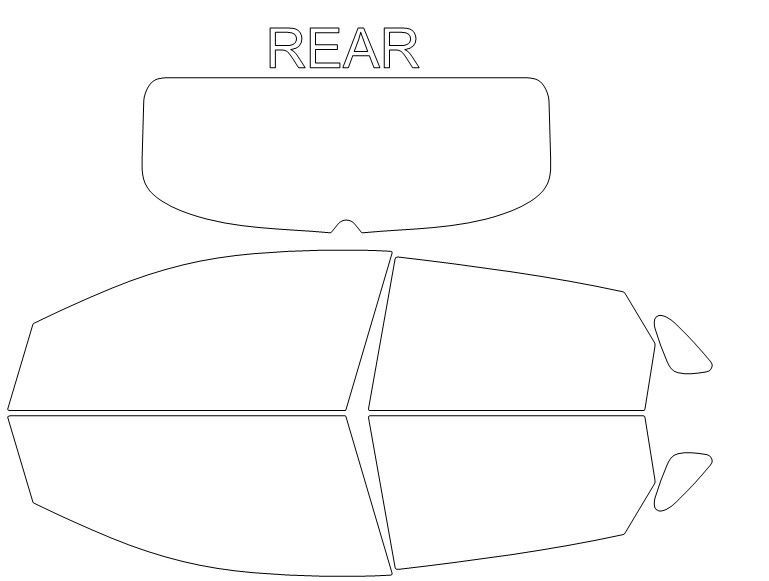 Thumbnail: DIY PRECUT CERAMIC TINT KIT - HYUNDAI ACCENT 4 DOOR HATCHBACK 2019-2021