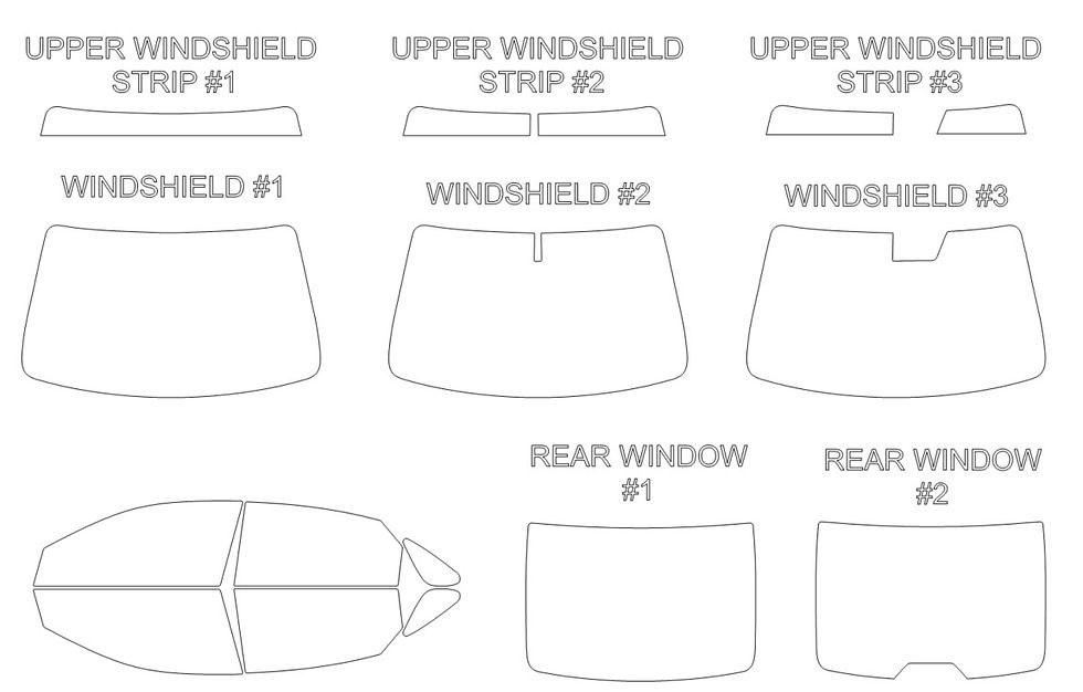 Thumbnail: DIY PRECUT CERAMIC TINT KIT - TOYOTA AVALON 4 DOOR 2013-2018