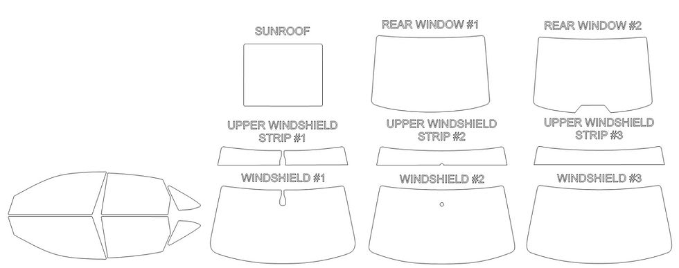 Thumbnail: DIY PRECUT CERAMIC TINT KIT -VOLKSWAGEN JETTA 4 DOOR SEDAN 2019-2026