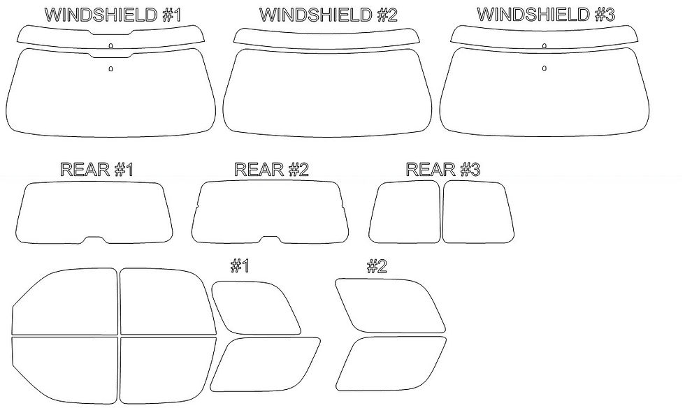 Thumbnail: DIY PRECUT CERAMIC TINT KIT - CADILLAC ESCALADE 4 DOOR SUV 2002-2006