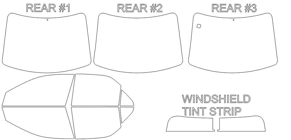 Thumbnail: DIY PRECUT CERAMIC TINT KIT - CADILLAC CTS 4 DOOR SEDAN 2003-2007