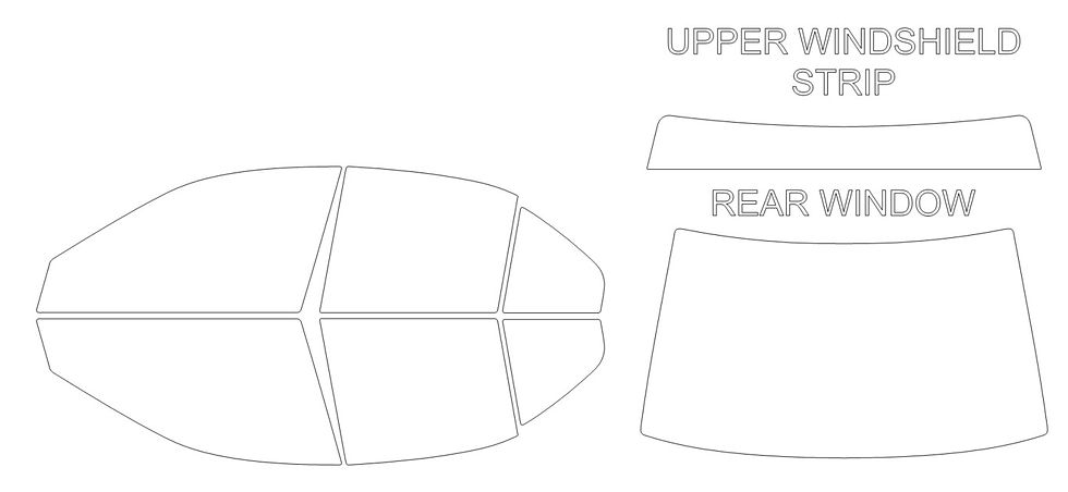 Thumbnail: DIY PRECUT CERAMIC TINT KIT - MITSUBISHI GALANT 4 DOOR SEDAN 1999-2003
