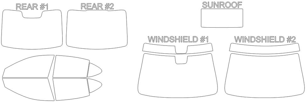 Thumbnail: DIY PRECUT CERAMIC TINT KIT - ACURA TLX 4 DOOR SEDAN 2015-2020