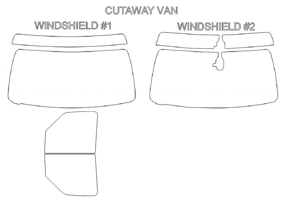 Thumbnail: DIY PRECUT CERAMIC TINT KIT - FORD E-SERIES ECONOLINE CUTAWAY VAN