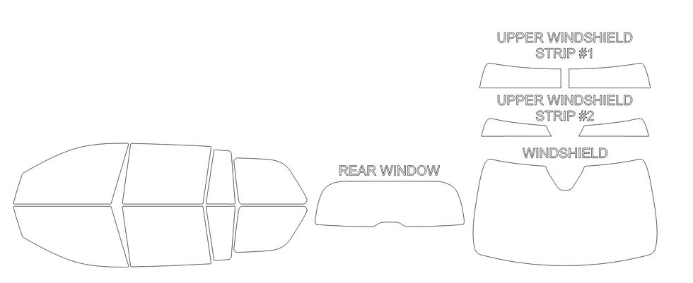 Thumbnail: DIY PRECUT CERAMIC TINT KIT - MERCEDES-BENZ GL-CLASS 4 DOOR SUV 2007-2012