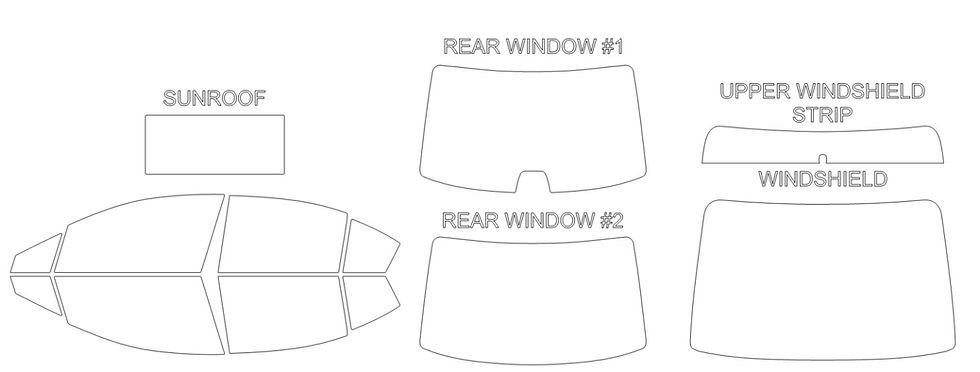 Thumbnail: DIY PRECUT CERAMIC TINT KIT - SUBARU IMPREZA 4 DOOR SEDAN 2012-2016