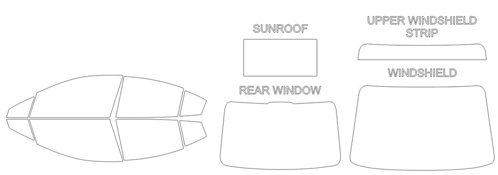 Thumbnail: DIY PRECUT CERAMIC TINT KIT - SUBARU IMPREZA 4 DOOR SEDAN 2017-2023