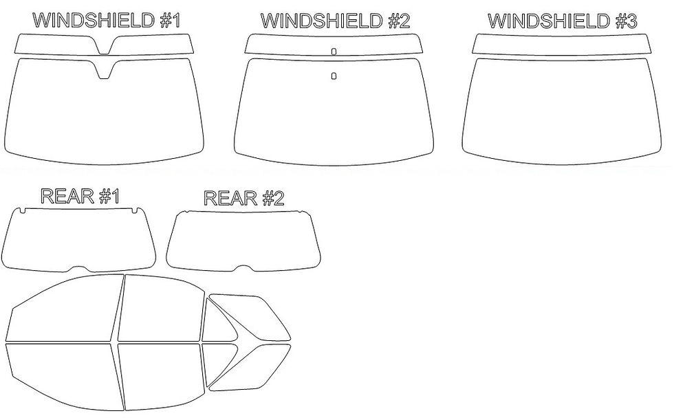 Thumbnail: DIY PRECUT CERAMIC TINT KIT - KIA SORENTO 4 DOOR SUV 2003-2010