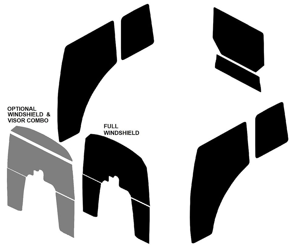 Thumbnail: DIY PRECUT TINT FOR GLASS WINDOWS - CASE IH TRACTOR MEDIUM FARMALL C SERIES