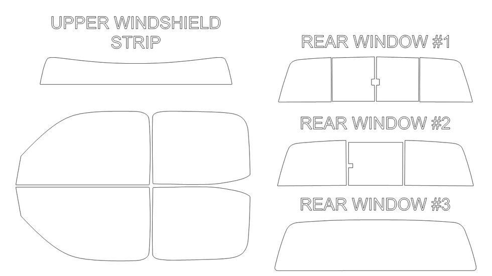 Thumbnail: DIY PRECUT CERAMIC TINT KIT - TOYOTA TACOMA 4 DR PICKUP 2001-2004
