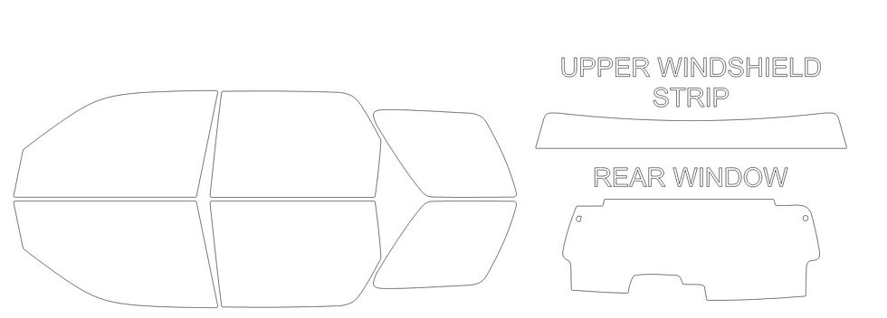 Thumbnail: DIY PRECUT CERAMIC TINT KIT - MERCURY MARINER 4 DOOR SUV 2008-2011