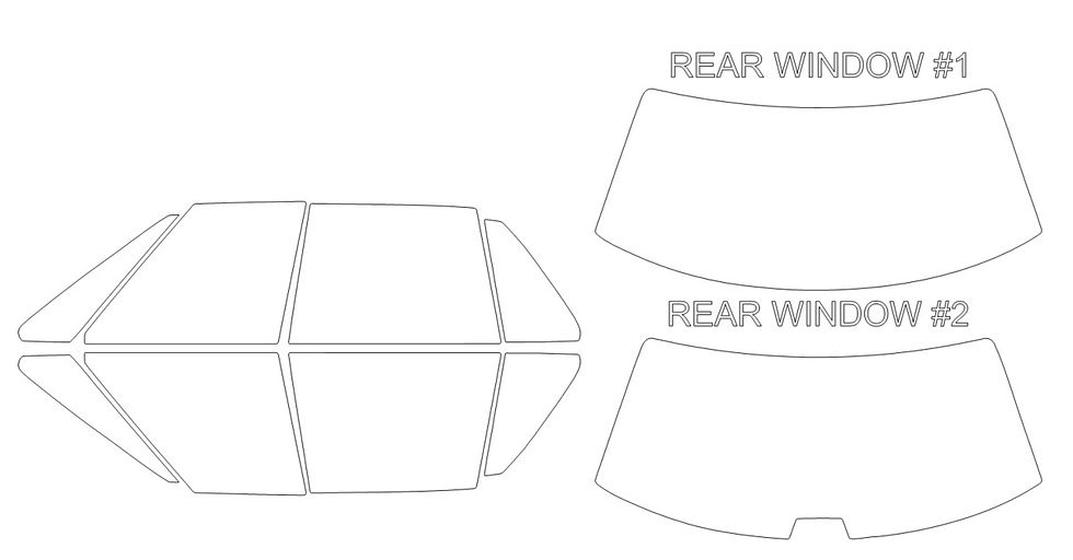 Thumbnail: DIY PRECUT CERAMIC TINT KIT - OLDSMOBILE 98 4 DOOR SEDAN 1994-1996