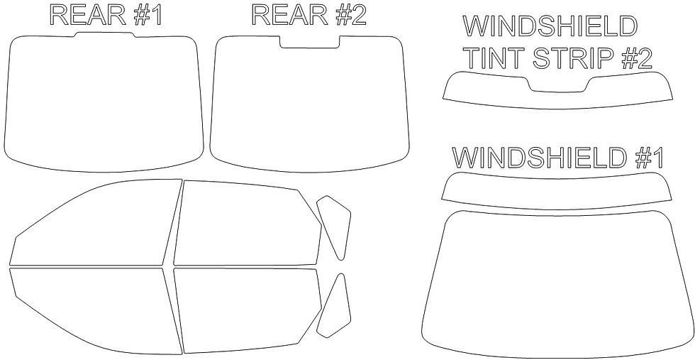 Thumbnail: DIY PRECUT CERAMIC TINT KIT - HYUNDAI ELANTRA 4 DOOR HATCHBACK 2001-2006