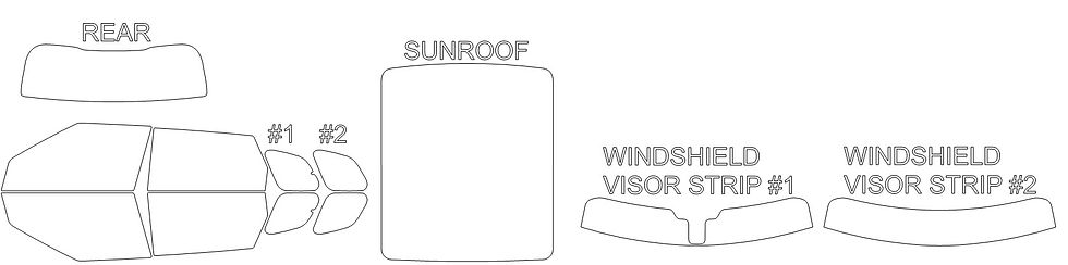 Thumbnail: DIY PRECUT CERAMIC TINT KIT - LAND ROVER RANGE ROVER EVOQUE 4 DOOR SUV 2012-2019
