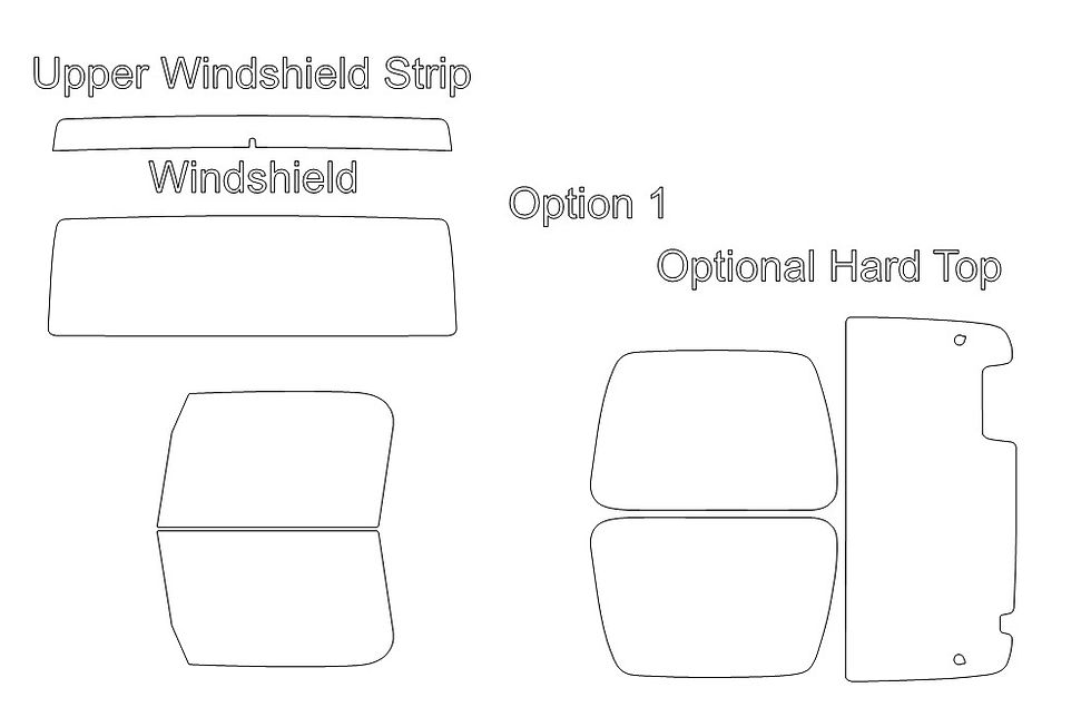 Thumbnail: DIY PRECUT CERAMIC TINT KIT - JEEP WRANGLER TJ