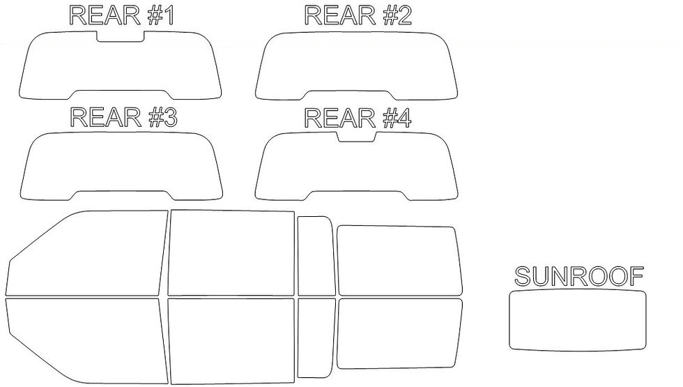Thumbnail: DIY PRECUT CERAMIC TINT KIT - FORD FLEX 4 DOOR SUV 2008-2019