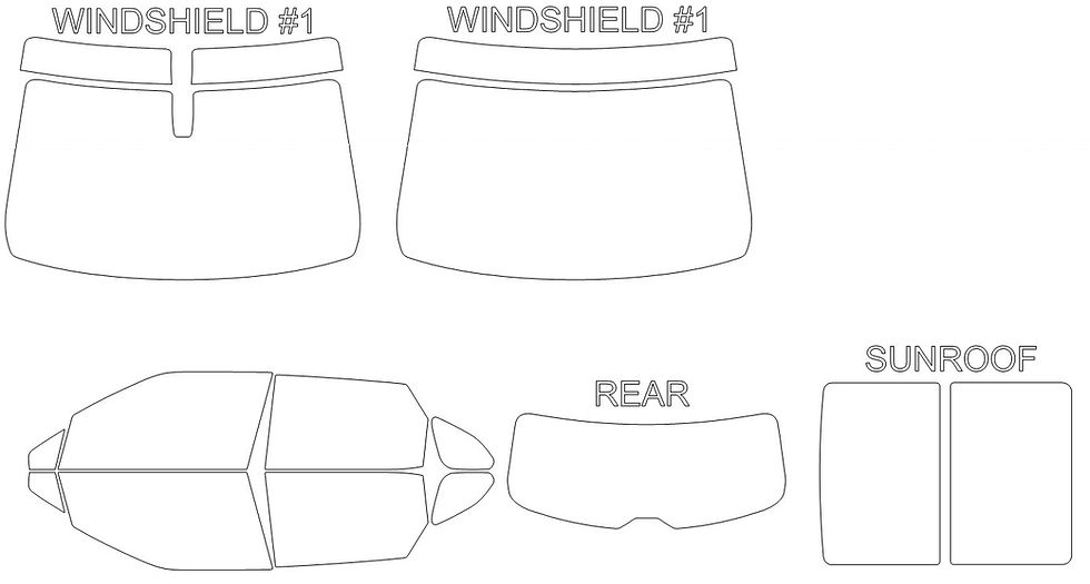 Thumbnail: DIY PRECUT CERAMIC TINT KIT - CHEVROLET BLAZER 4 DOOR