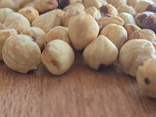 Chopping hazelnuts