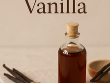 Some vanilla pods net to a bottle of vanilla aroma