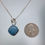 Thumbnail: Sterling and Aqua Marine Circle Necklace