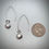 Thumbnail: Sterling and Pearl Long Wire Earrings