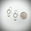 Thumbnail: Sterling Small Circle Earrings with Freshwater Pearls