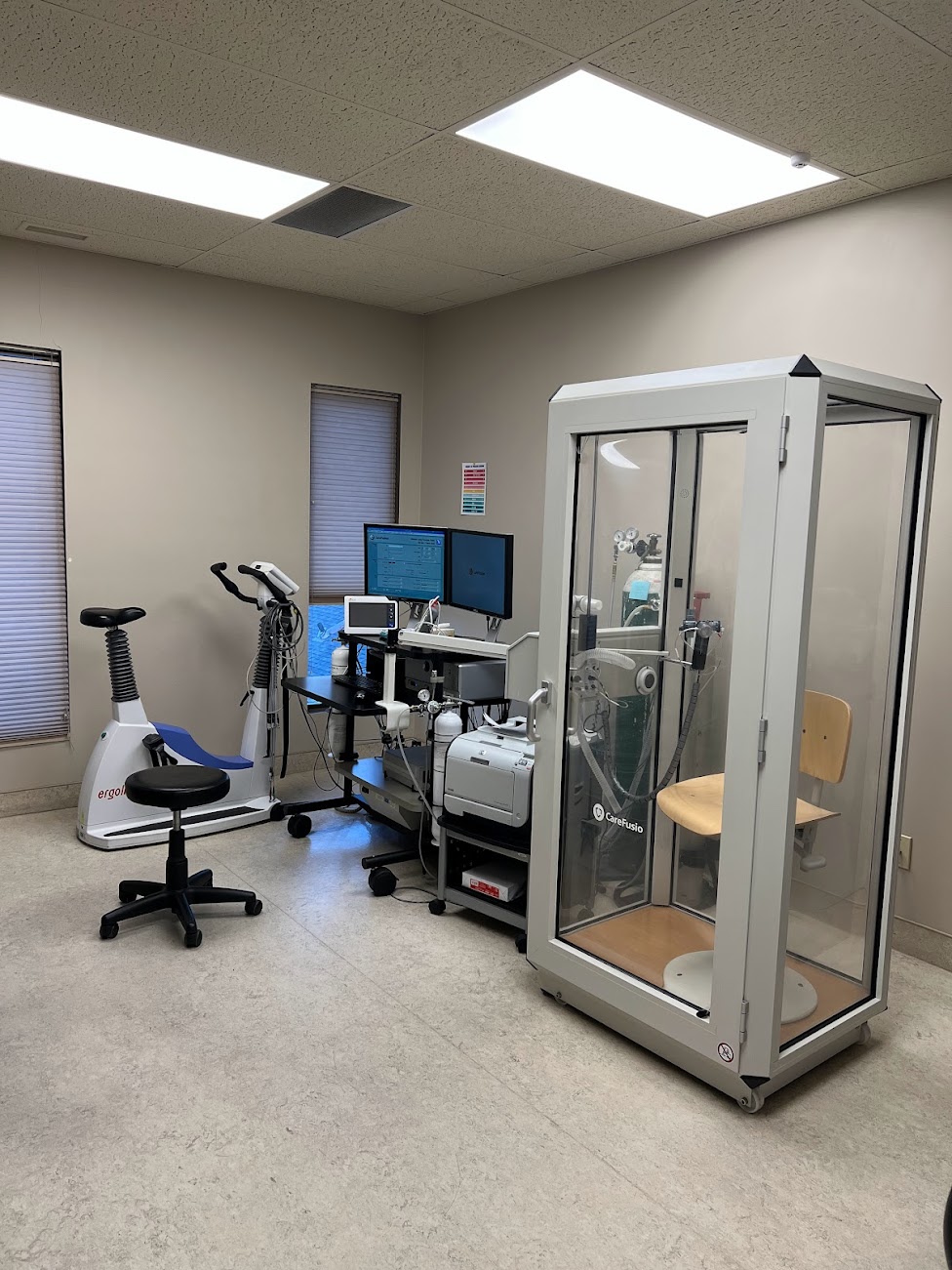 Picture of a testing booth.