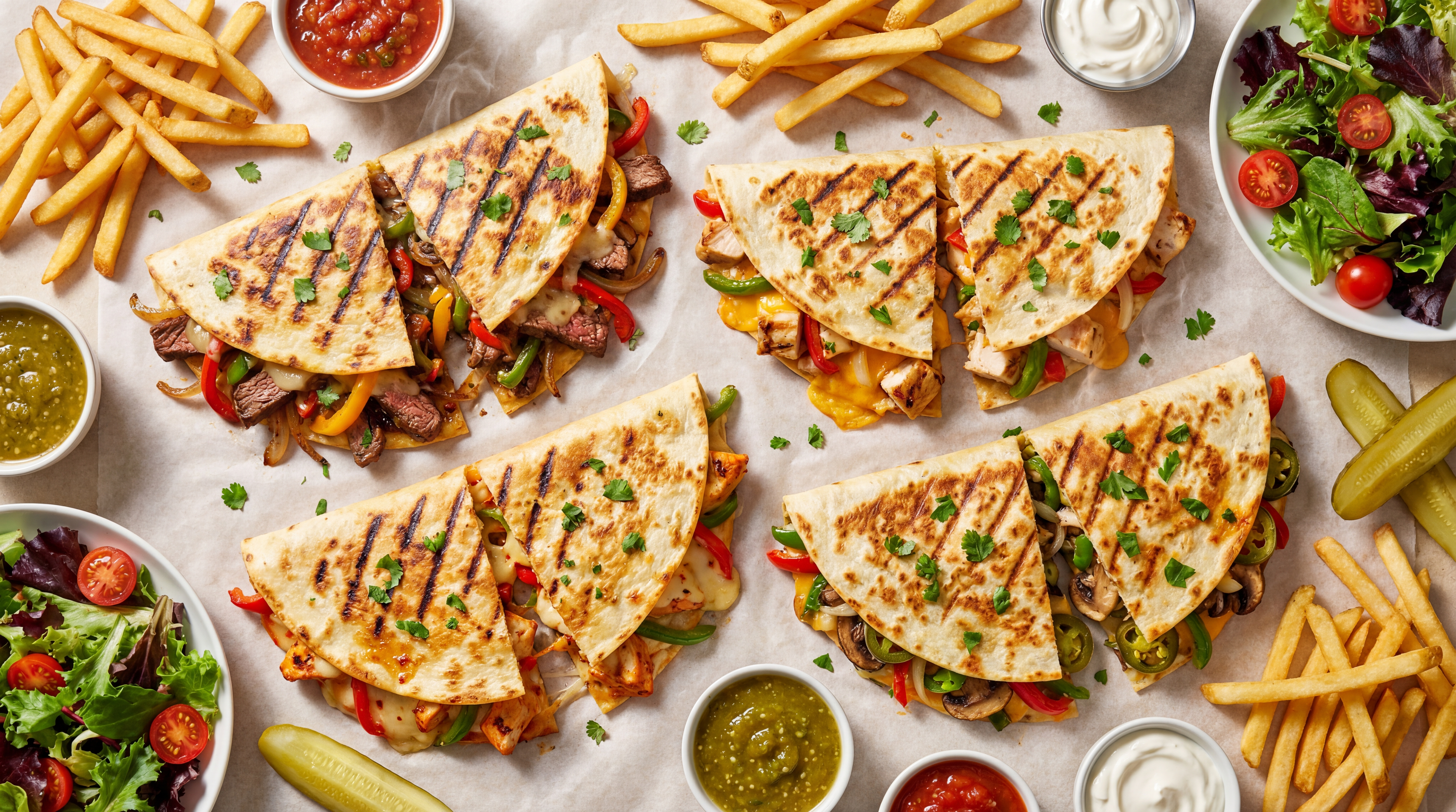 Arranged Food and Objects