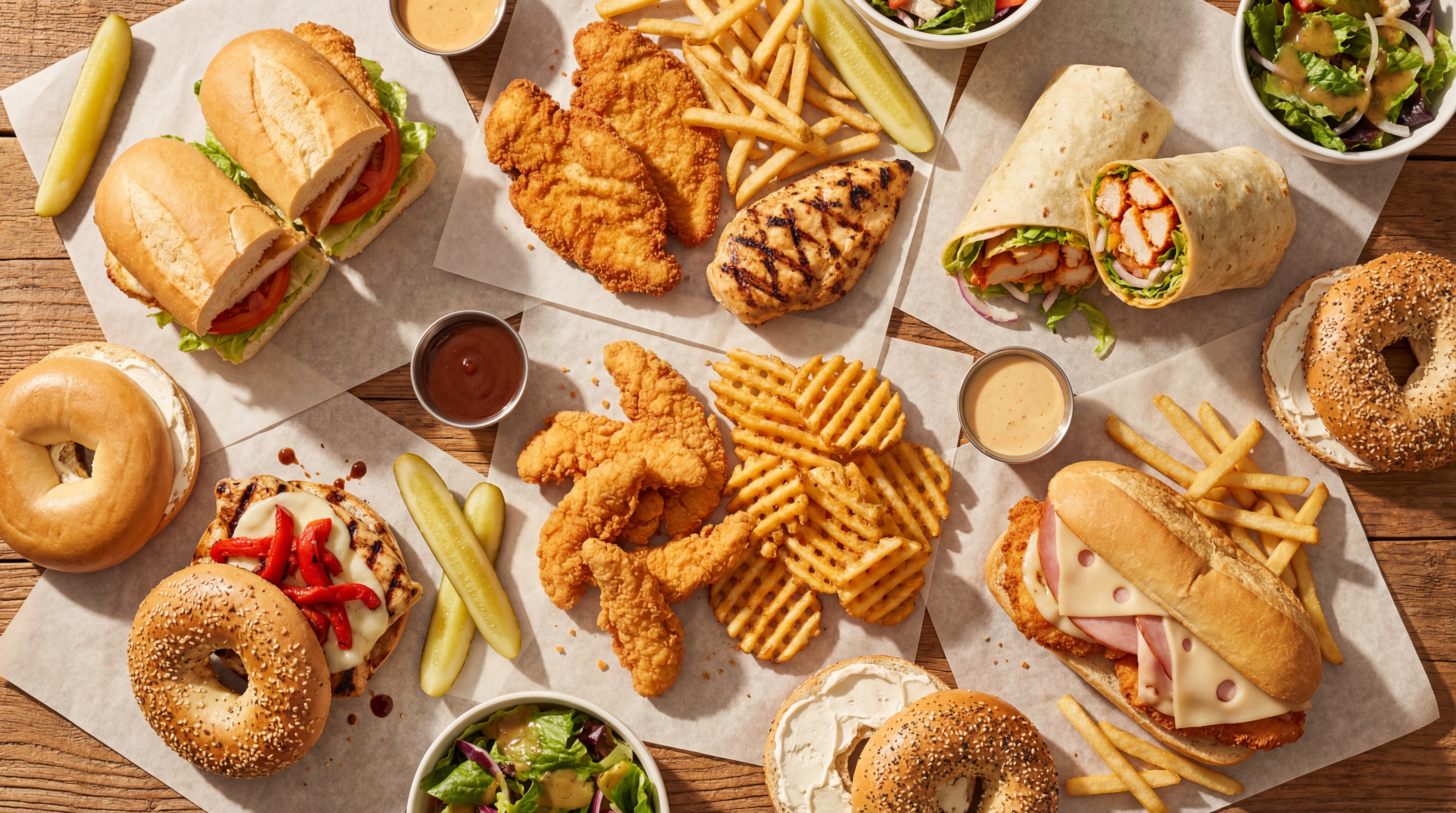 Arranged Food and Objects