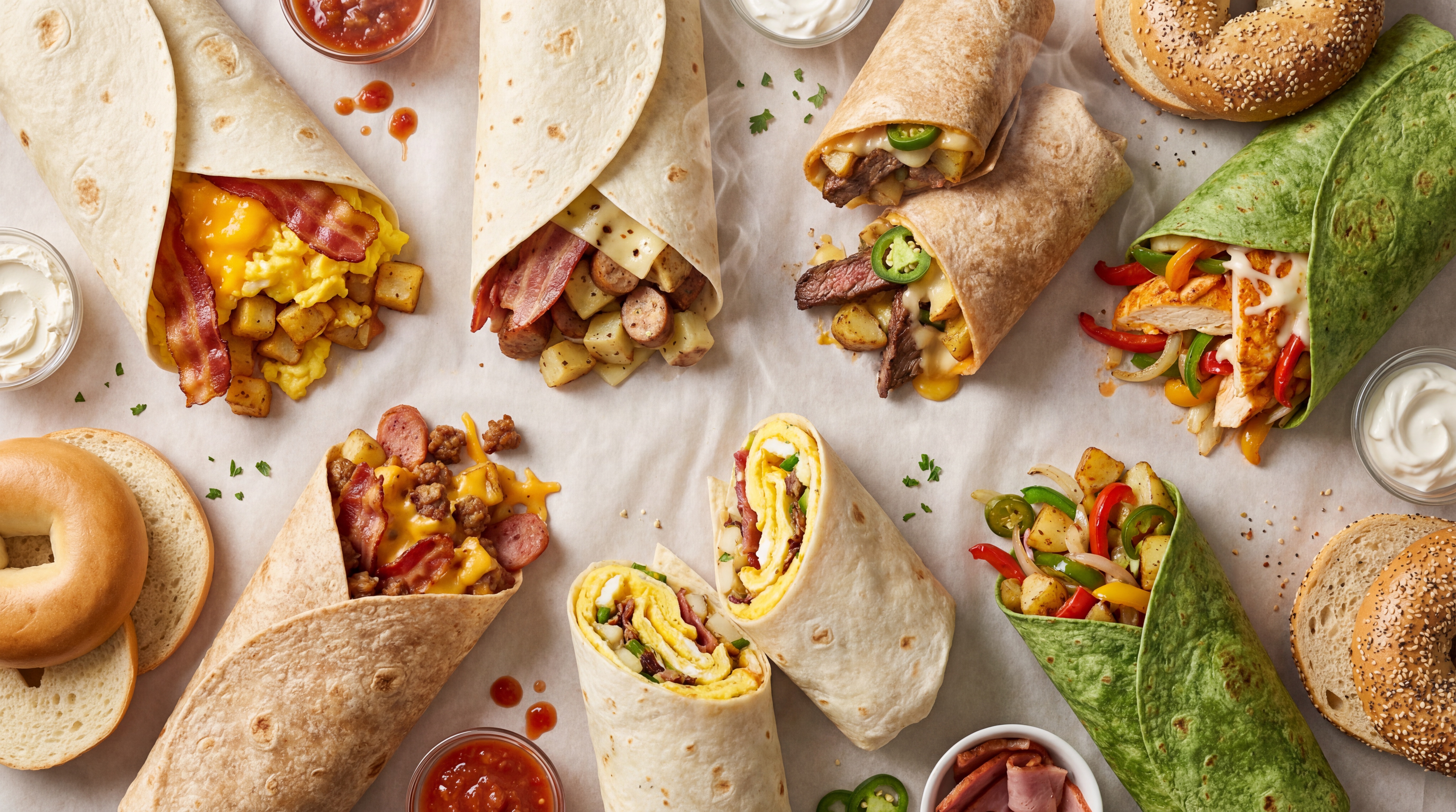 Arranged Food and Objects