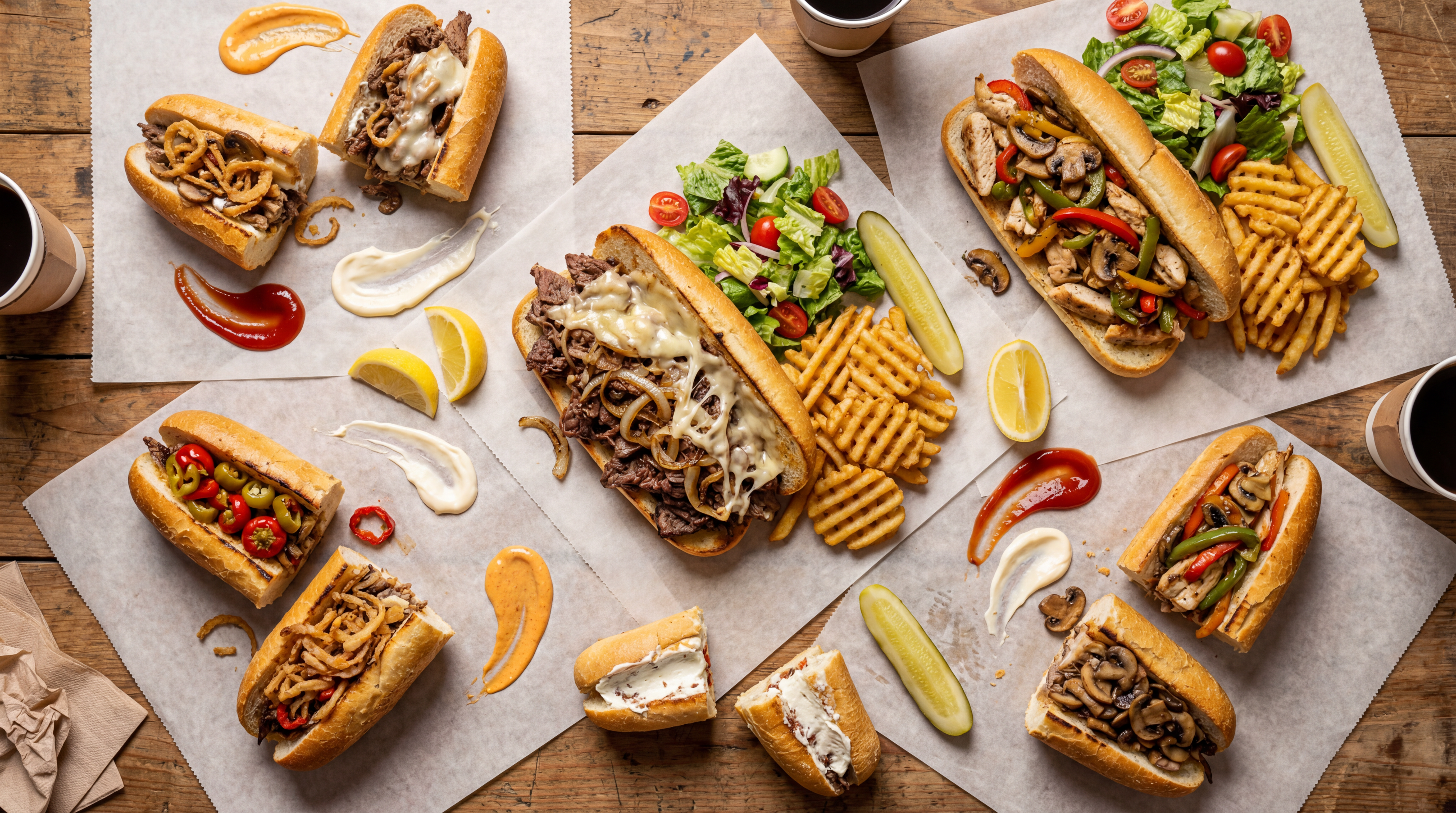 Arranged Food and Objects