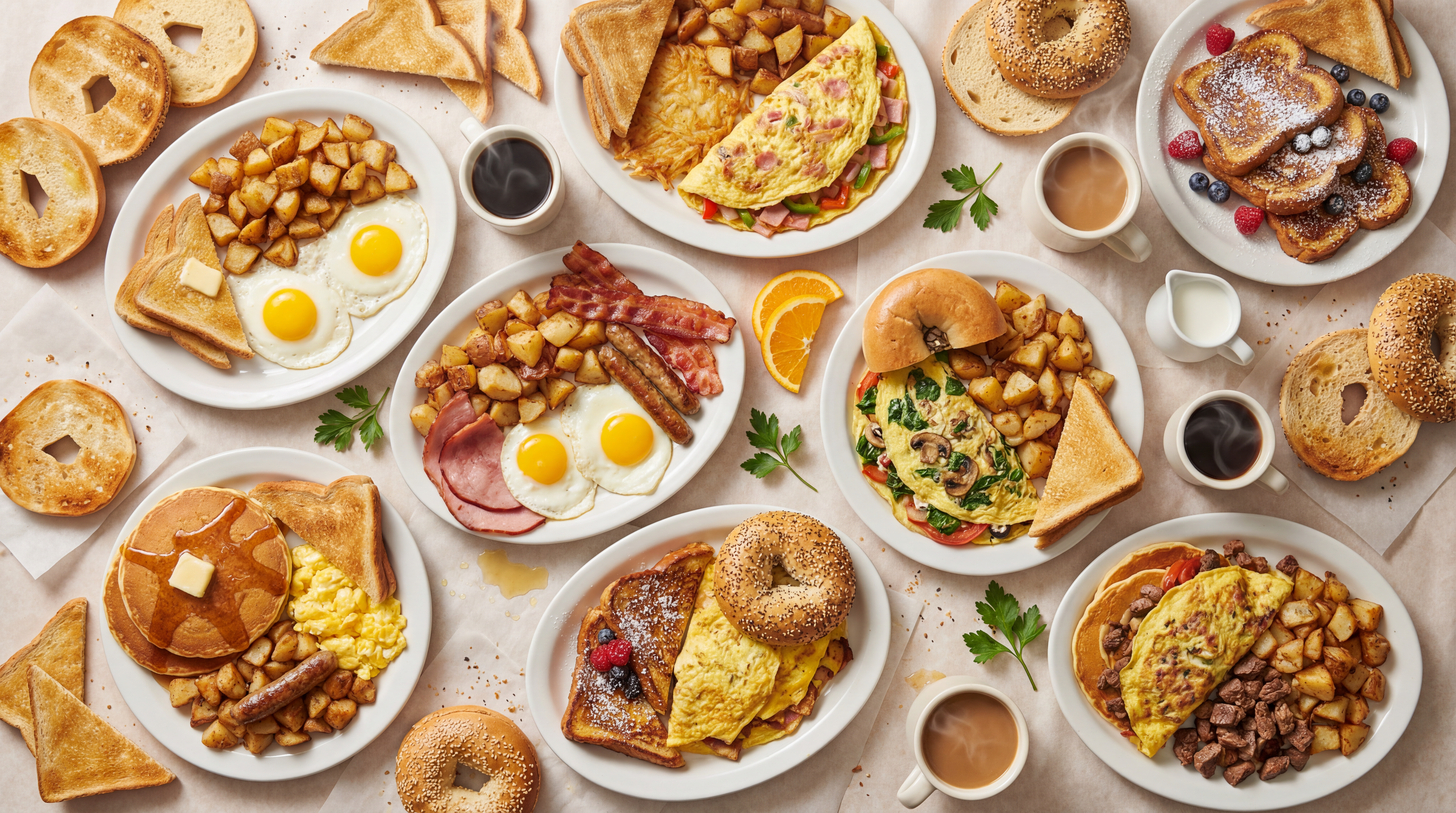 Arranged Food and Objects