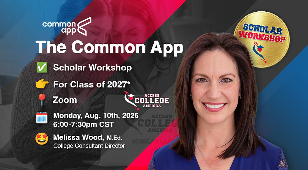 Workshop: The Common Application (Class of 2027)