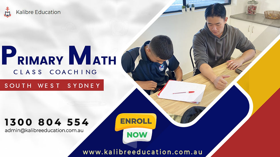 Primary math class Coaching South west Sydney