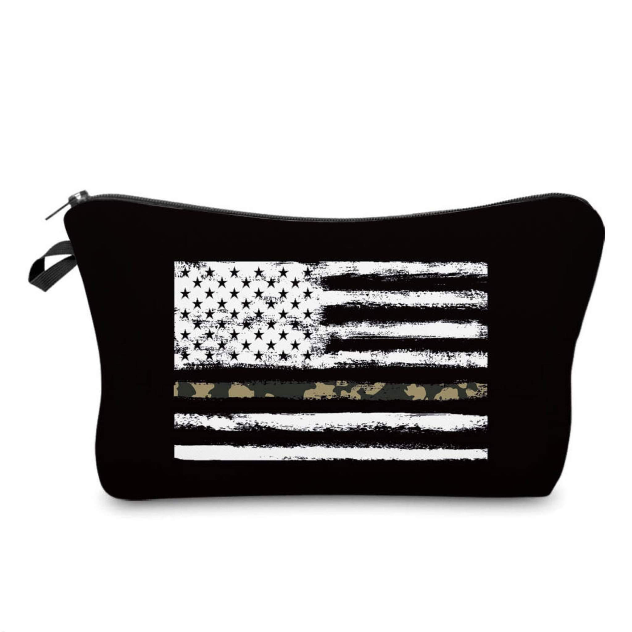 Camo Thin Line Zipper Pouch 