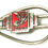 Thumbnail: Designer by provenance, tie bar, 1933 Chicago, red and silver tone.
