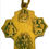 Thumbnail: Designer by provenance, pendant/charm, religious Catholic motif, gold tone.
