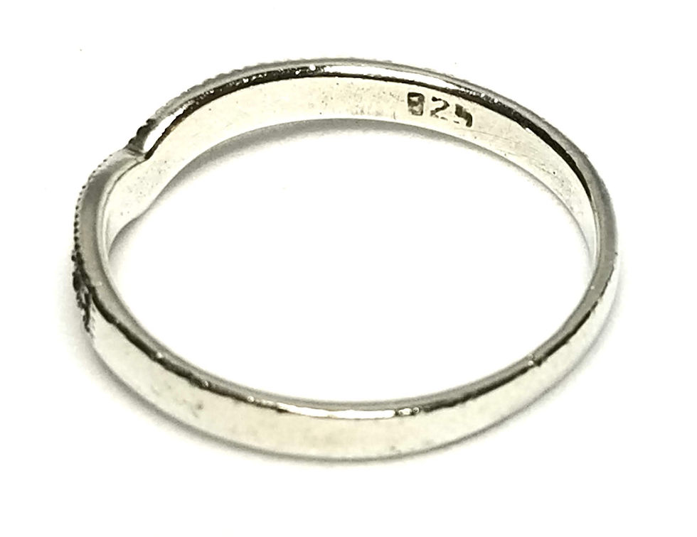Thumbnail: Designer by provenance, ring, Sterling silver, size 7 3/4.