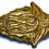 Thumbnail: Designer by provenance, straight pin, bow and arrow motif, gold tone.