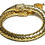 Thumbnail: Designer by provenance, set, belt/bracelet, snake motif, green stone eyes.