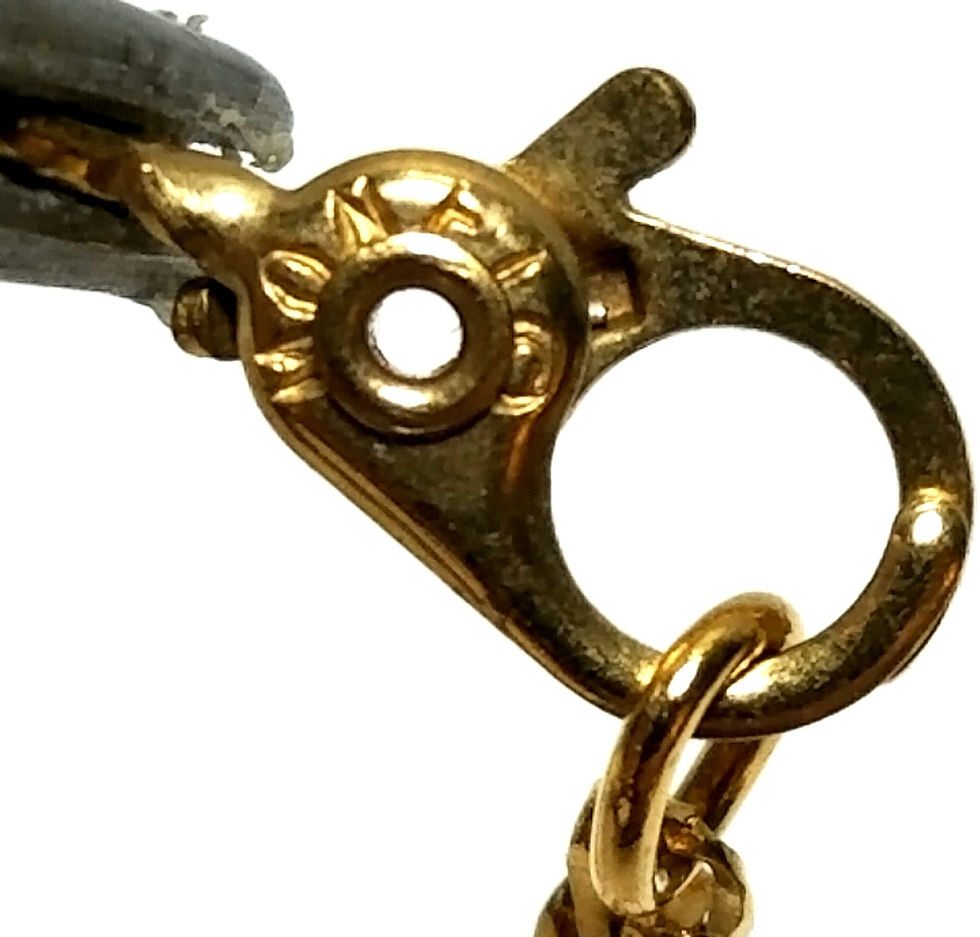 Thumbnail: Designer by Sarah Cov, bracelet, curb chain in gold tone, 7 1/8 inches.