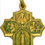 Thumbnail: Designer by provenance, pendant/charm, religious Catholic motif, gold tone.
