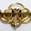 Thumbnail: Designer by Mowwic, brooch, initial A brooch in gold tone pot metal.
