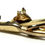 Thumbnail: Designer by Swank, tie clip, equestrian motif, gold tone, 1 1/2 x 1/2 inch.