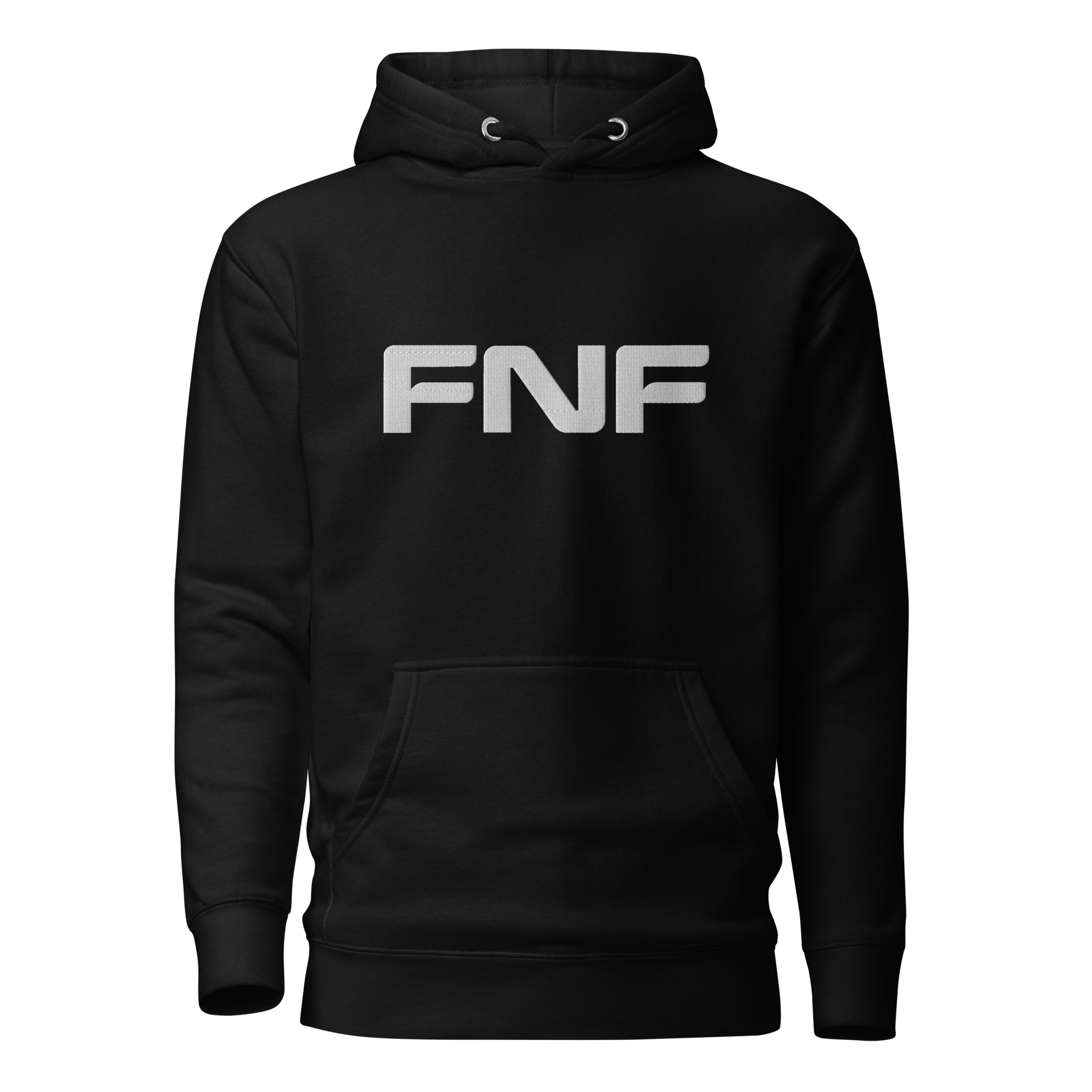 Embroidered White FNF Hoodie