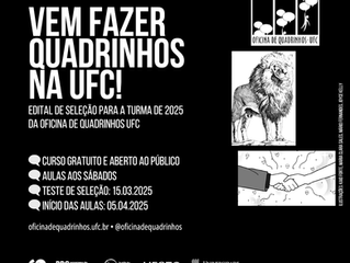 Oficina de Quadrinhos 2025 está com seleção aberta!!!