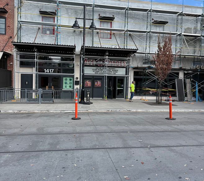 R Street Midtown Scaffold Sacramento