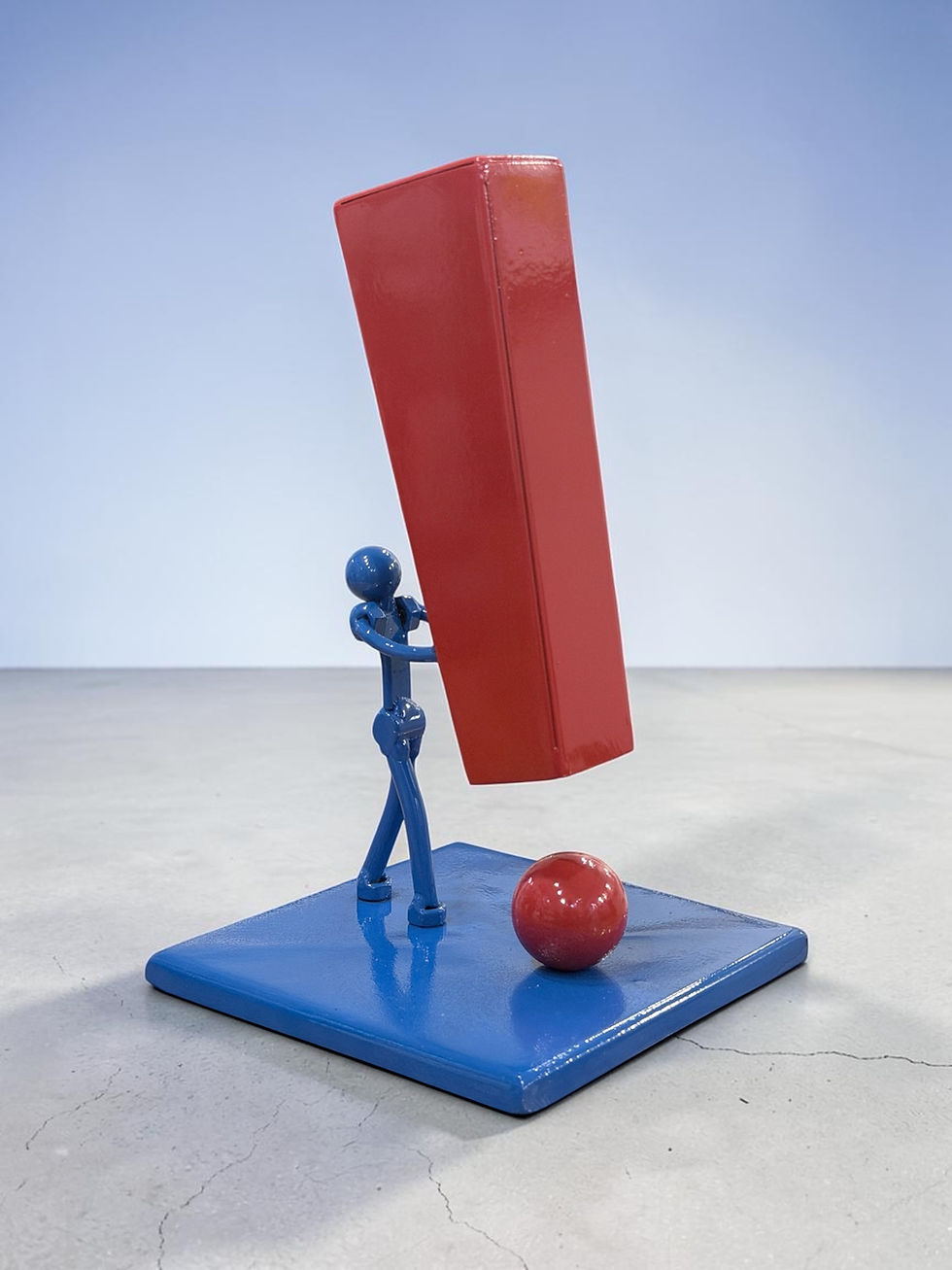 Dilù “Esclamazione” 22x12x12 cm Blu e rosso 2026